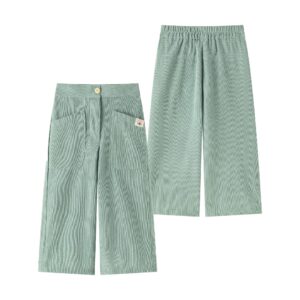 Pantalón micro pana verde Newness