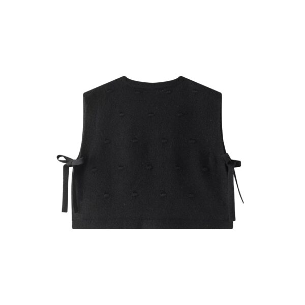 Chaleco Tricot con Lazos Laterales 🖤  – Newness - Imagen 2