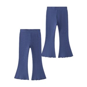Pantalón  de Punto Canalé Azul Marino para Niña – Newness
