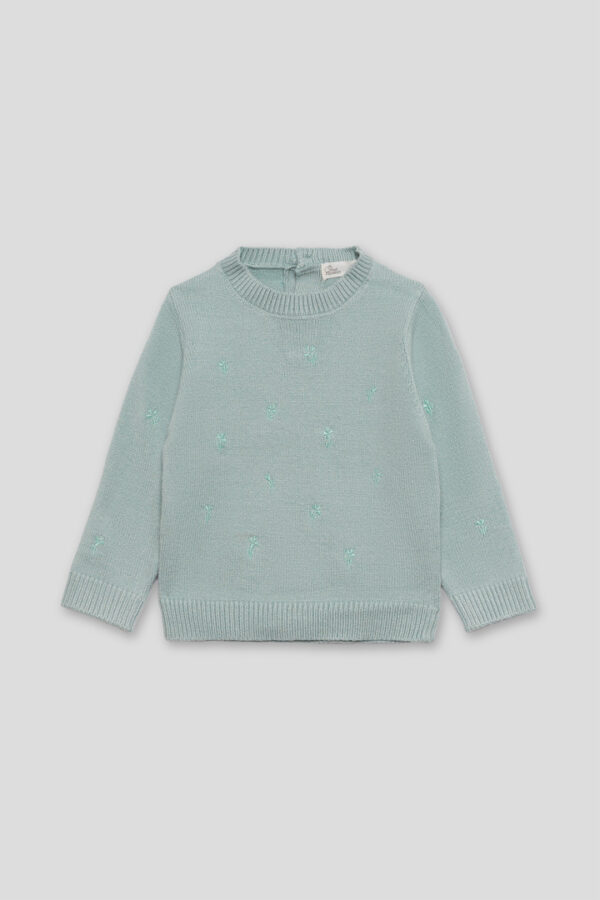 Jersey bebe punto verde agua Street Monkey