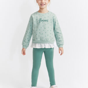Conjunto niña Flowers Street Monkey