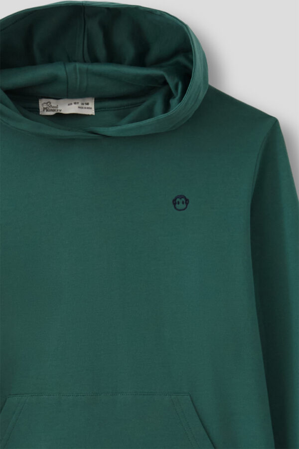 Sudadera capucha verde logo Street Monkey