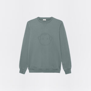 Sudadera logo 3D verde medio Street Monkey