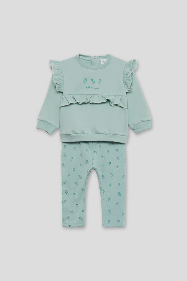 Conjunto bebe my little flower garden Street Monkey