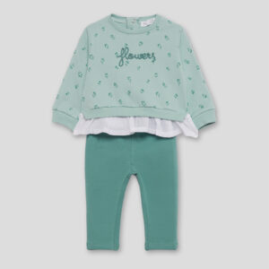 Conjunto bebe flowers Street Monkey