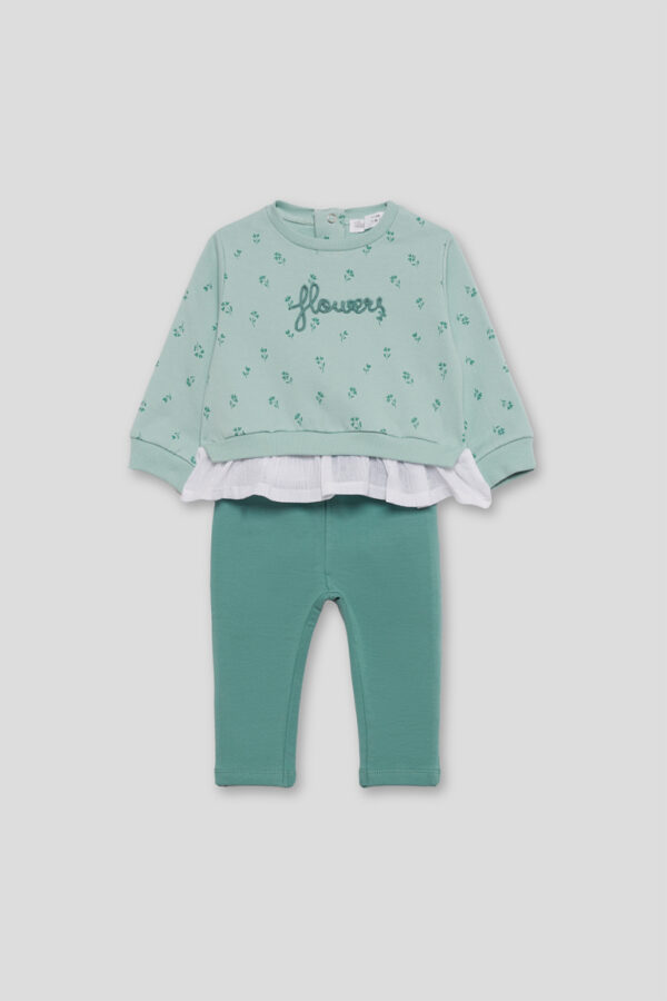 Conjunto bebe flowers Street Monkey