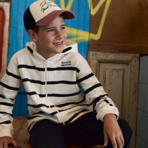 Conjunto niño sudadera rayas capucha Street Monkey