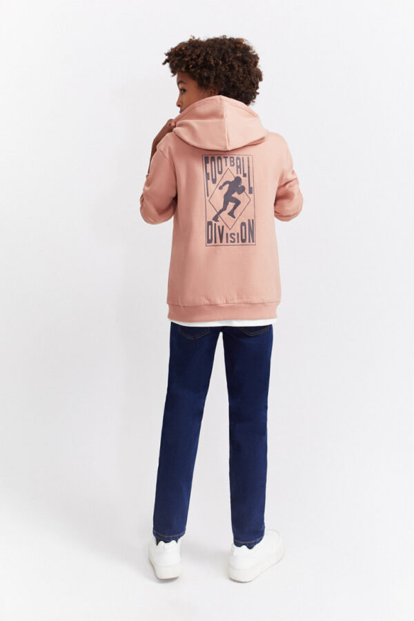 Sudadera capucha Salmon cremallera Street Monkey - Imagen 4