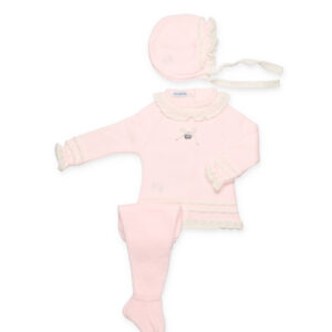 CONJUNTO 3.P LORZAS EMPIECE CALADO Juliana Vistiendo bebes
