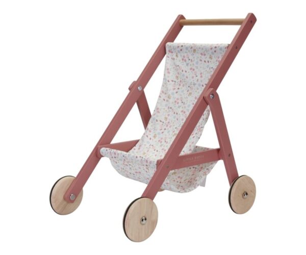 Silla de Madera Para Muñecas Rosa Oscuro Little Dutch