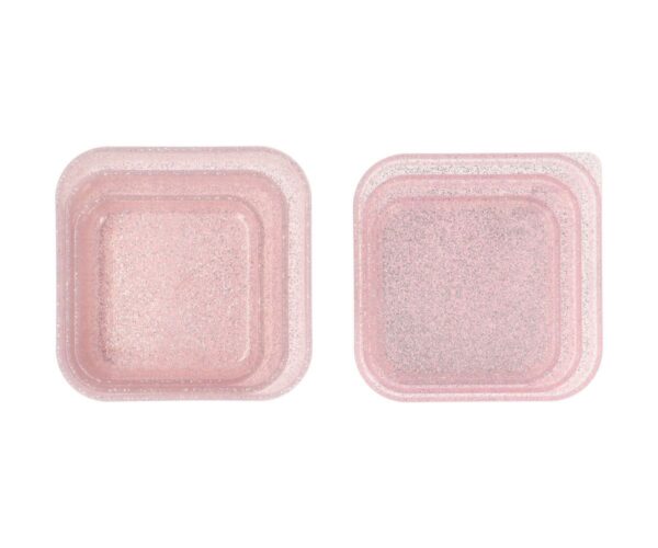 3 Cajas Almuerzo Glitter Pink Tutete - Imagen 2