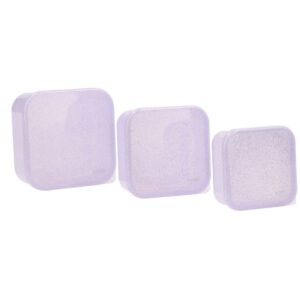 3 Cajas Almuerzo Glitter Lilac Tutete