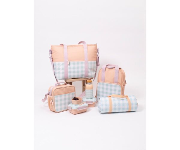 Nevera Rígida Stripes Apricot Personalizable Monnëka - Imagen 6