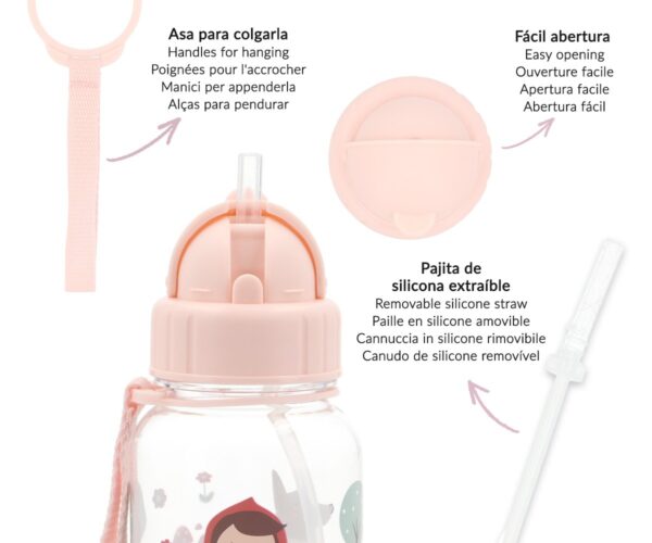 Botella Plástico Little Red Personalizable Tutete - Imagen 2