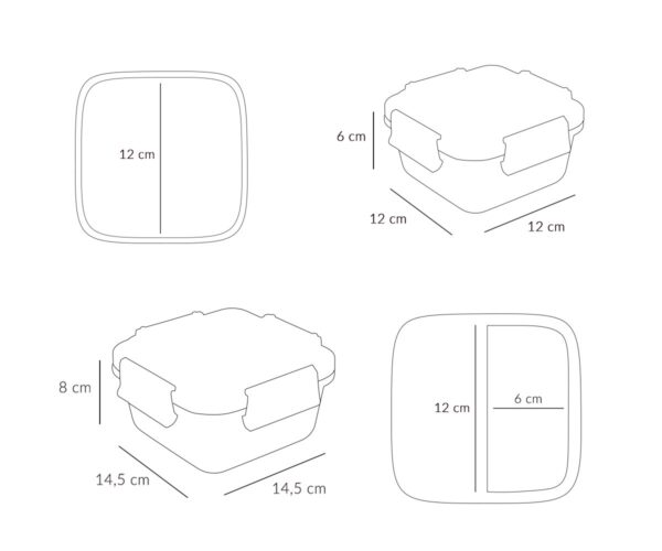 Caja Almuerzo Grande Little Red Tutete - Imagen 3