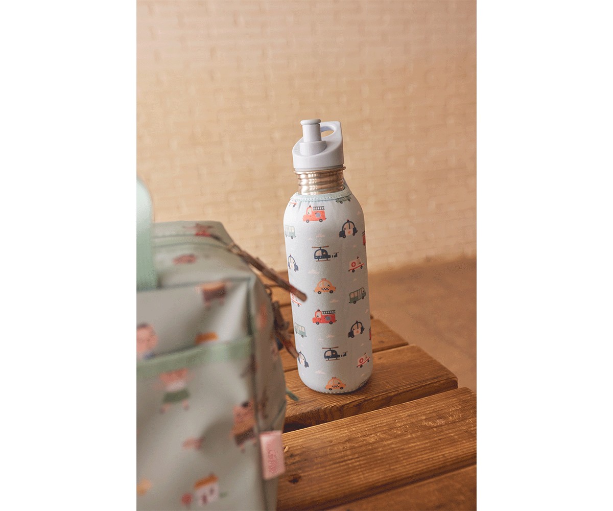 Botella Acero con Funda City Cars 500ml - Imagen 2