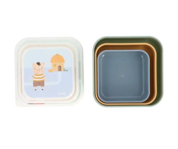 3 Cajas Almuerzo The Three Little Pigs - Imagen 5