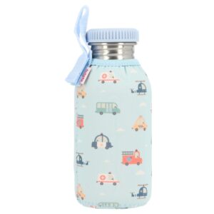 Botella Acero con Funda City Cars 500ml