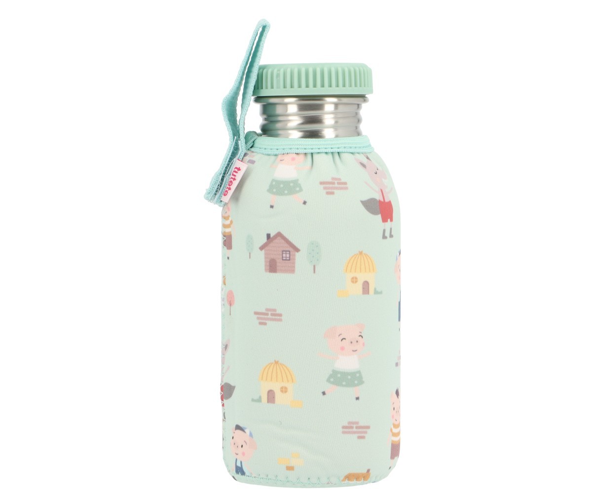 Botella Acero con Funda The Three Little Pigs 500ml Tutete