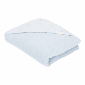 Capa baño bordada Azul Denim 100x100 cm Little Dutch