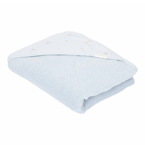 Capa baño bordada Azul Denim 100x100 cm Little Dutch