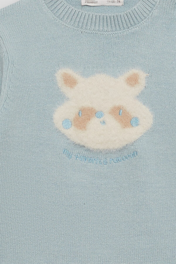 Jersey bebe niño Verde amazonas cara osito Street Monkey - Imagen 3