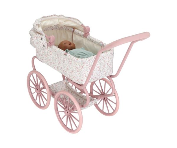 Carrito para Muñecas Metal Soft Flowers Little Dutch - Imagen 4