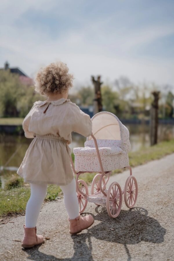CARRITO MUÑECAS METAL FLORES LITTLE DUTC - Imagen 5