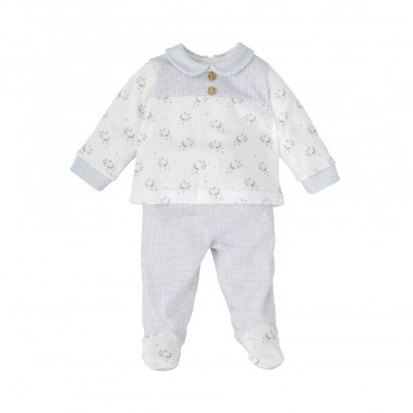 CONJUNTO POLAINA BEBE NIÑO PRADERA babidu