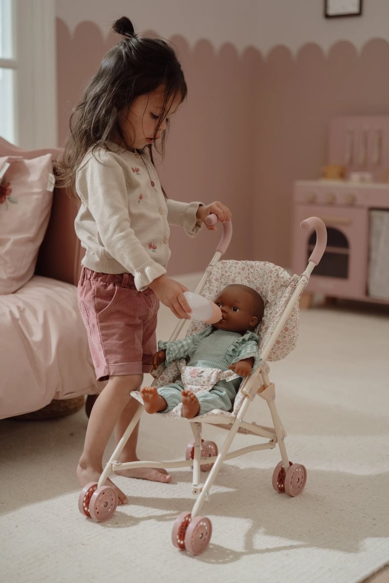 SILLITA PARA MUÑECAS METAL FLORES LITTLE