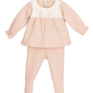 Conjunto Polaina Burán  Melocotón Calamaro Baby