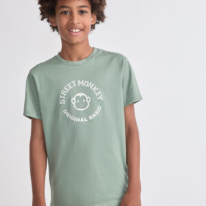 Camiseta básica  verde Street Monkey