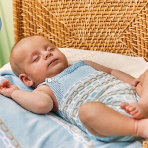 Peto punto Cadenas Azul-blanco-beig Juliana Vistiendo bebes