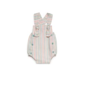 Peto tela rayada nudos Juliana vistiendo bebes