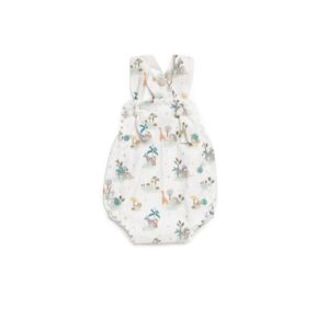 Peto tela safari Verde agua Juliana vistiendo bebes