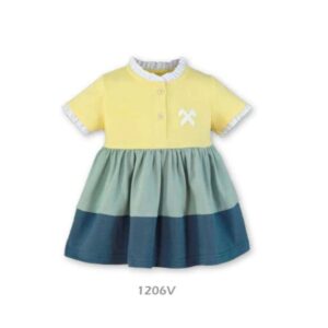 Vestido bebe tricolor Nelblu