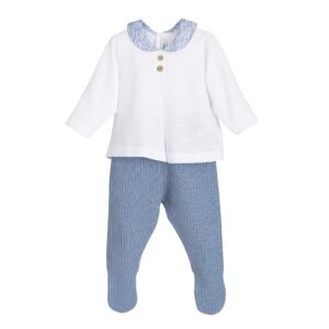 Conjunto Polaina SIKAR azul Calamaro baby