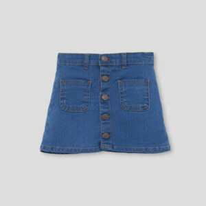 Falda corta denim medio Street Monkey
