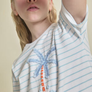 Camiseta rayas palmera Street Monkey