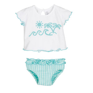 Conjunto Baño VICHY Turquesa calamaro baby