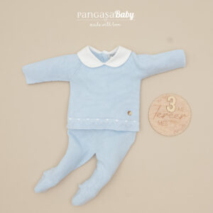 Primera puesta Puesta cuello bebe pique nido Pangasa baby