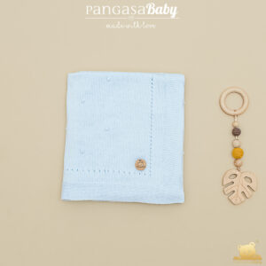 Mantita bodoques Celeste bebe Pangasa baby