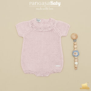 Pelele Moceta Rosa empolvado Pangasa baby