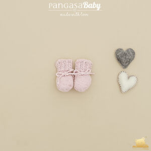 BOTITA OCHOS rosa empolvado bebe Pangasa baby