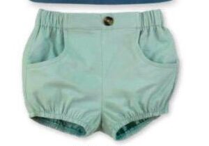 Pantalón corto bebe verde Nelblu