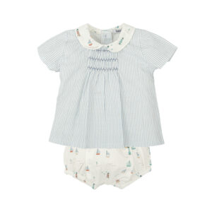 conjunto ranita nido abeja manga corta Claridad babidu