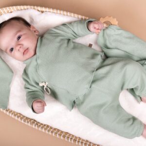 Pack Regalo NATURAL mint (conj+babero) Calamaro baby