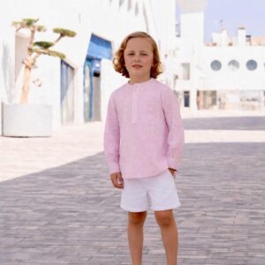 Conjunto Camisa m/c Vichy rosa pantalón corto Miranda