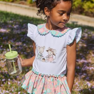 Conjunto braga volantes + camiseta - Petunia - La Martinica