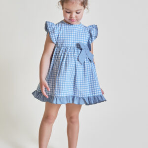 Vestido Vichy azul medido Street Monkey